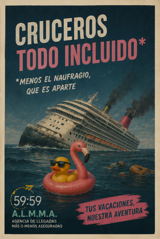 Cartel de la agencia ALMMA 59:59