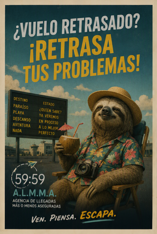 Cartel de la agencia ALMMA 59:59