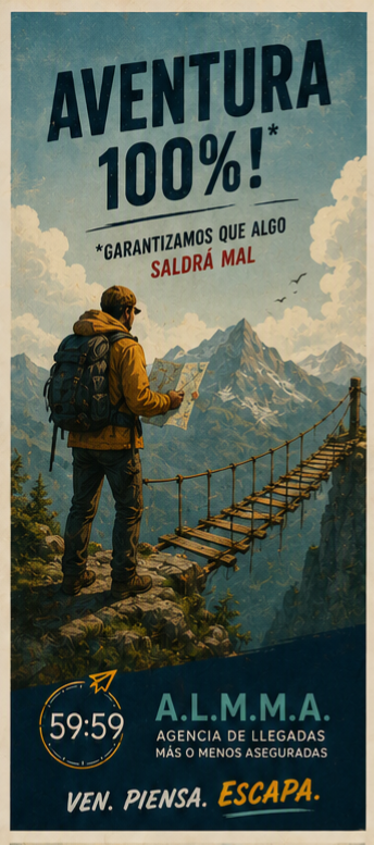 Cartel de la agencia ALMMA 59:59